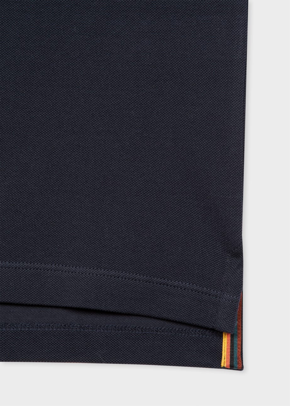 Men's Navy 'Paint Splatter' Polo Shirt by Paul Smith