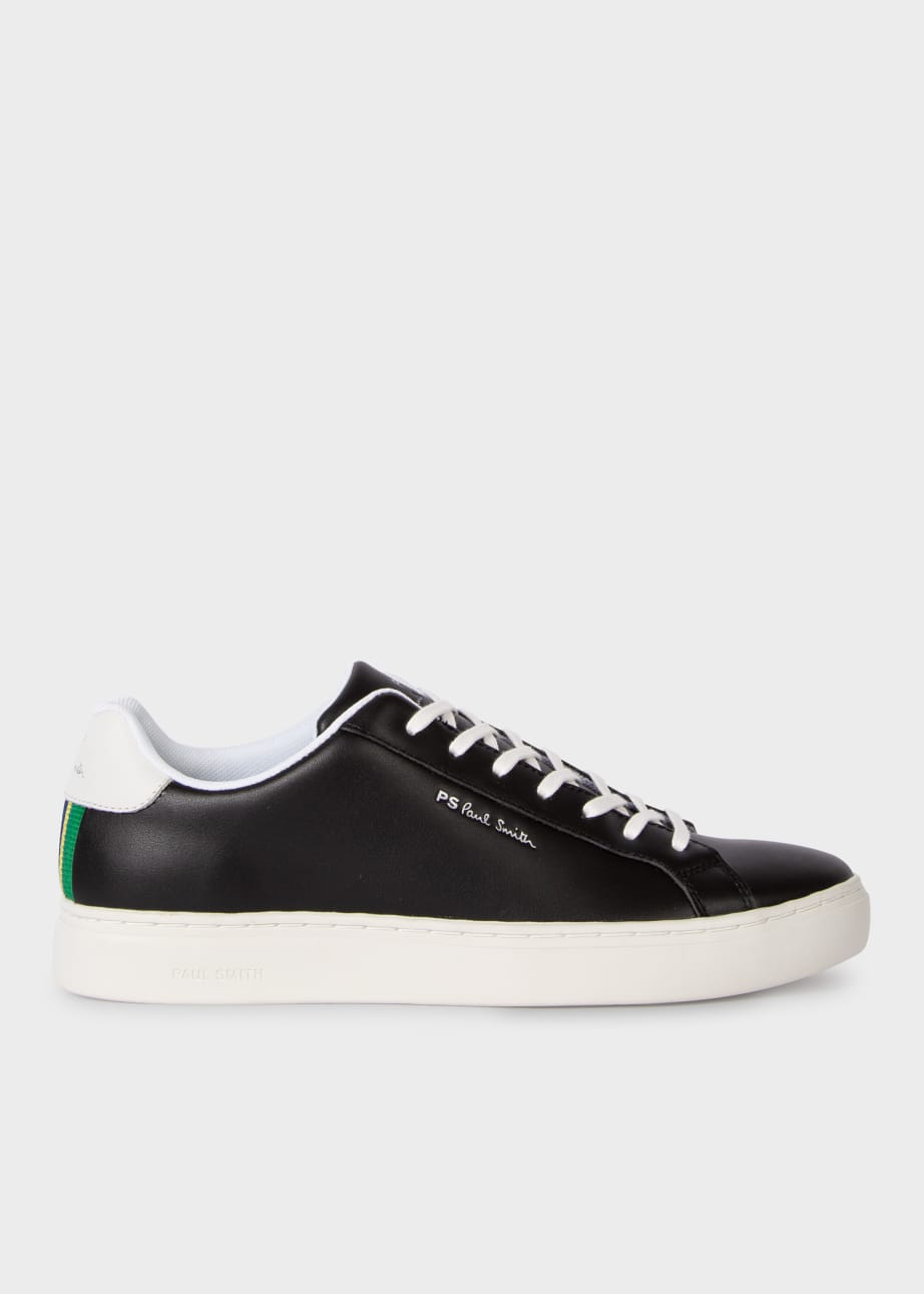 Black Leather Rex Sneakers