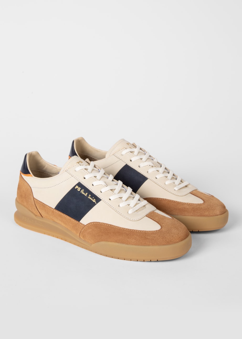 Product View - Tan And Beige 'Dover' Trainers by Paul Smith