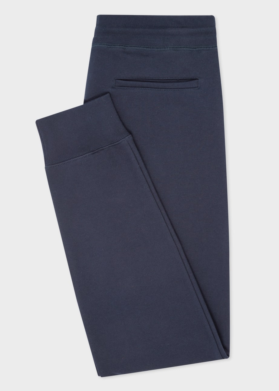 Men s Dark Navy Zebra Logo Cotton Sweatpants