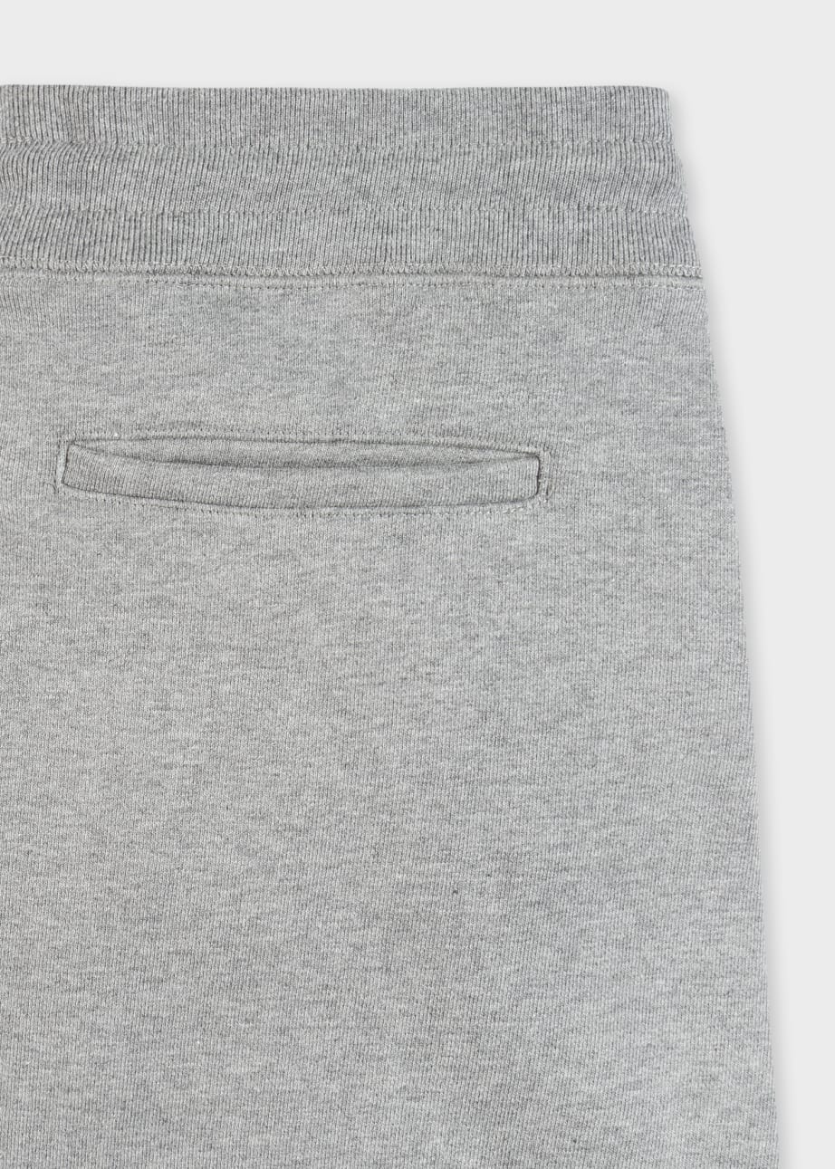 Tapered Fit Grey Zebra Logo Cotton Sweatpants