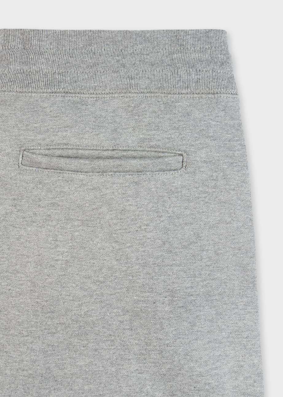 Detail View - Tapered-Fit Grey Zebra Logo Cotton Sweatpants Paul Smith