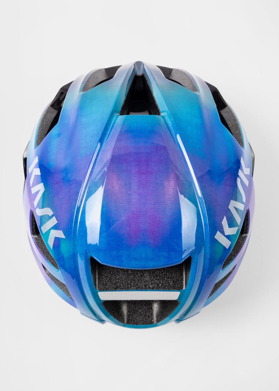 Detail View - Paul Smith + Kask 'Blue Gradient' Protone Cycling Helmet Paul Smith