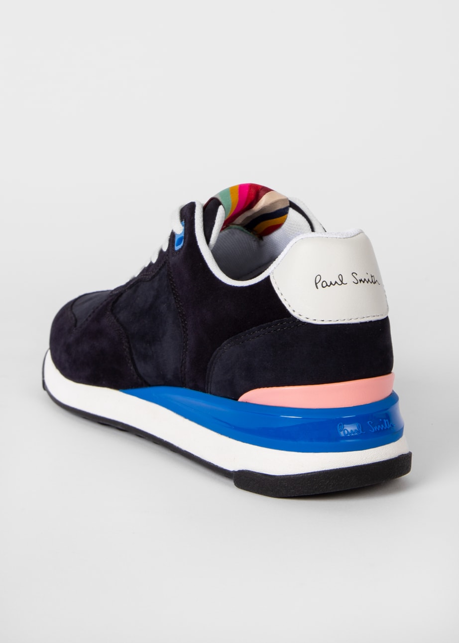 Women s Navy Leather Ware Trainers