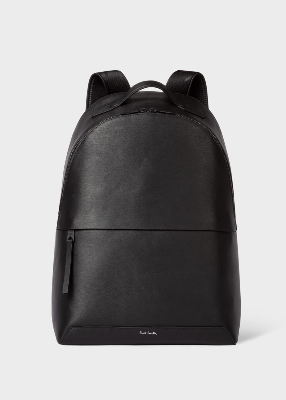 paul smith embossed leather backpack