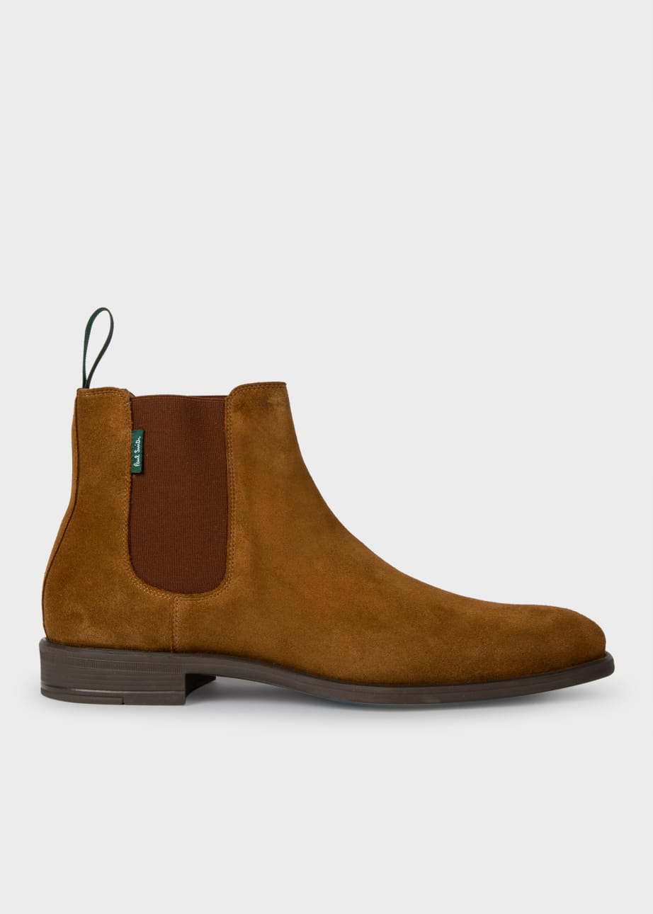 Detail View - Tan Suede 'Cedric' Boots Paul Smith
