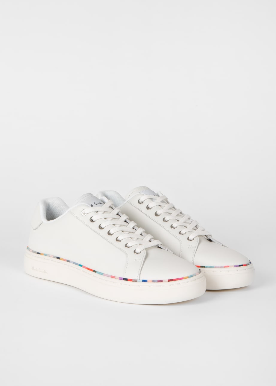 Women's White 'Lapin' Swirl Band Trainers