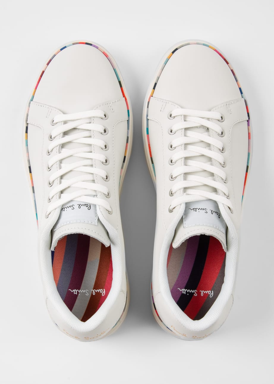 Product View - Women's White 'Lapin' Swirl Band Trainers by Paul Smith