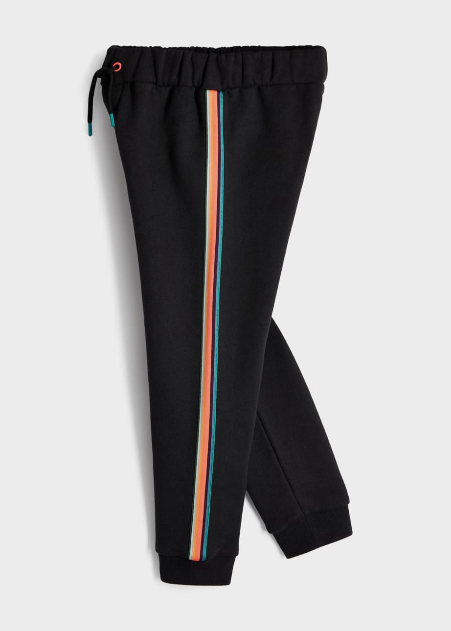 2 13 Years Black Artist Stripe Joggers