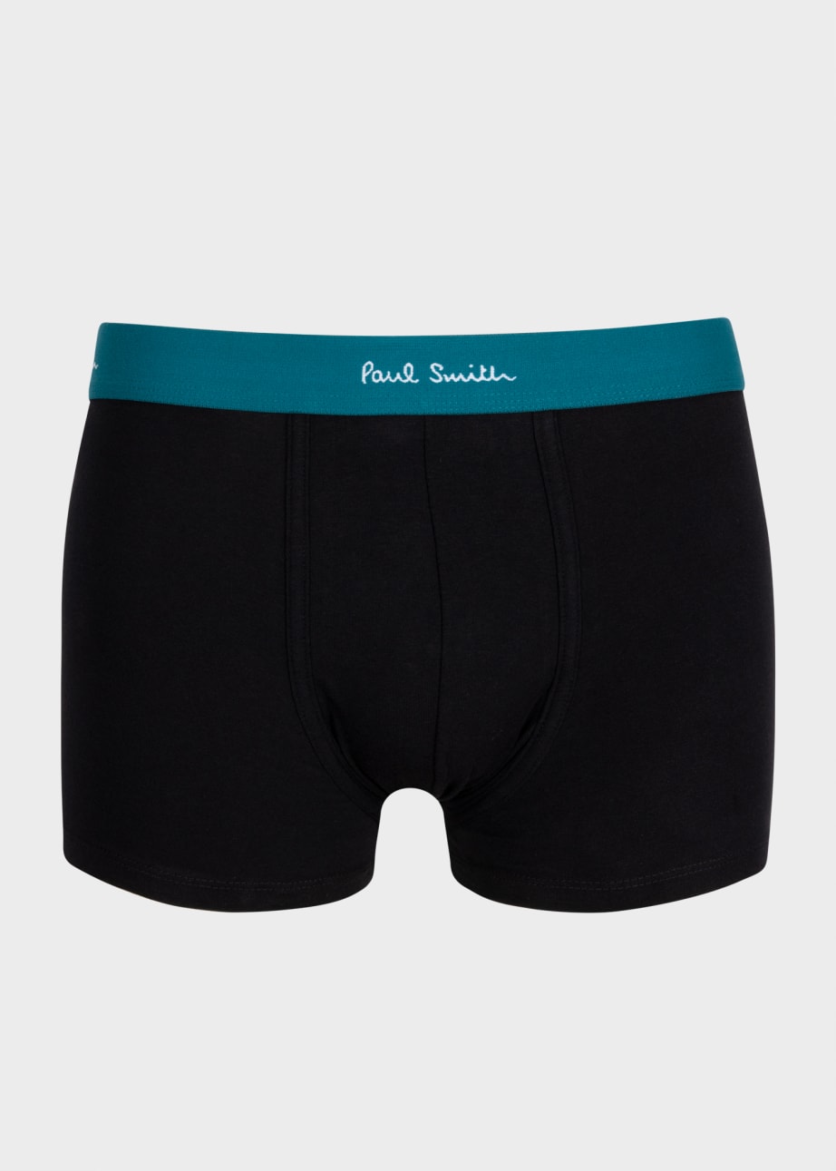 Detail View - Organic Cotton 'Artist Stripe' Mixed Boxer Briefs Five Pack Paul Smith