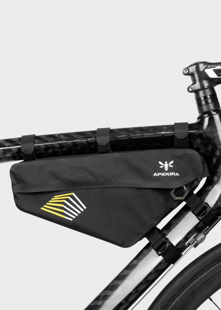 Detail View - 'Racing' Frame Pack Cycling Bag by Apidura Paul Smith