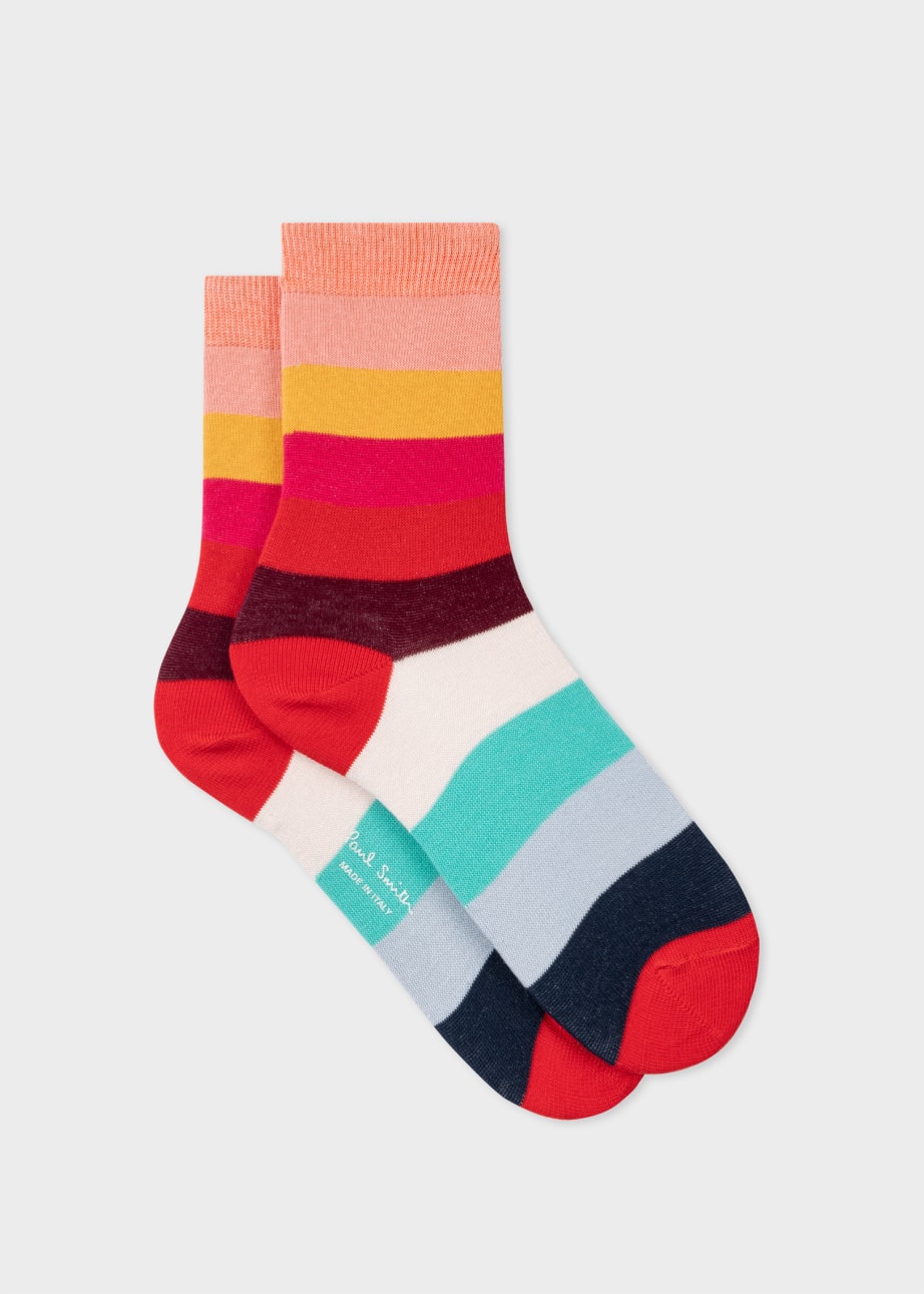 Product View - Women's 'Swirl' Stripe Socks by Paul Smith