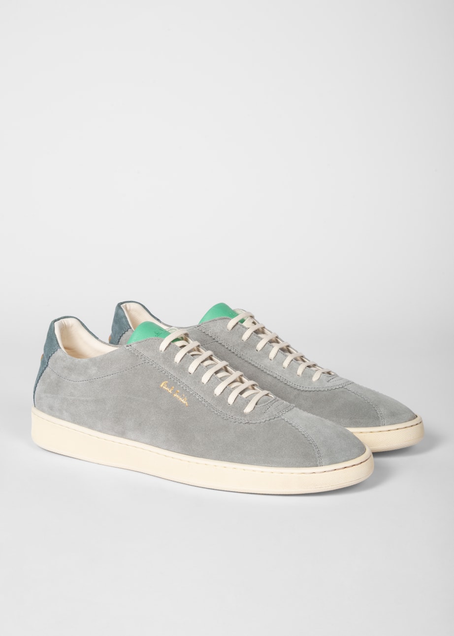 Men's Light Grey Suede 'Vantage' Trainers