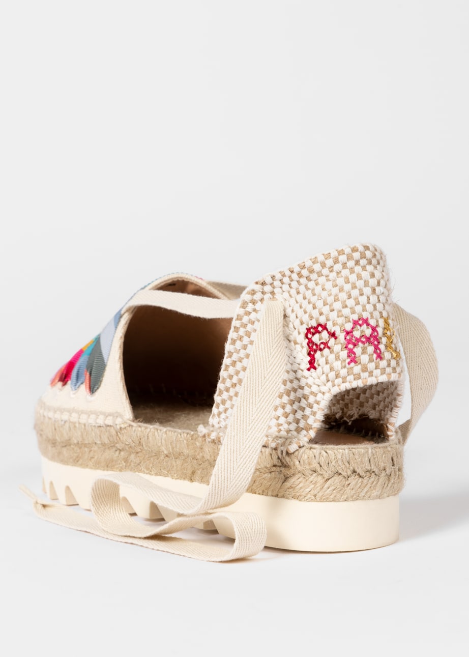 Women's Ivory 'Kira' 'Swirl' Platform Sandals