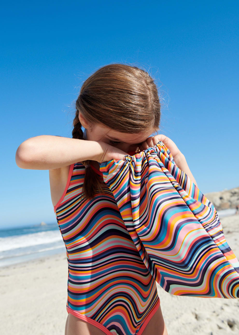 Girls 2 13 Years Artist Swirl Swimsuit