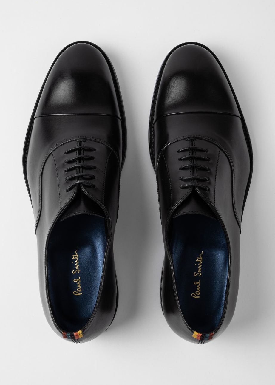 Pair View - Black Leather 'Bari' Shoes Paul Smith