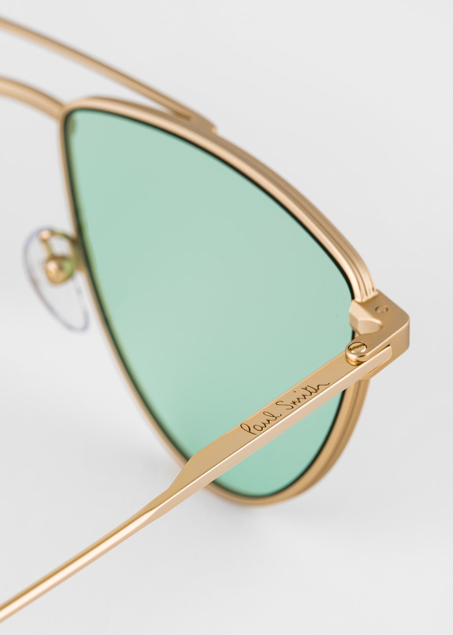 Matte gold sunglasses best sale