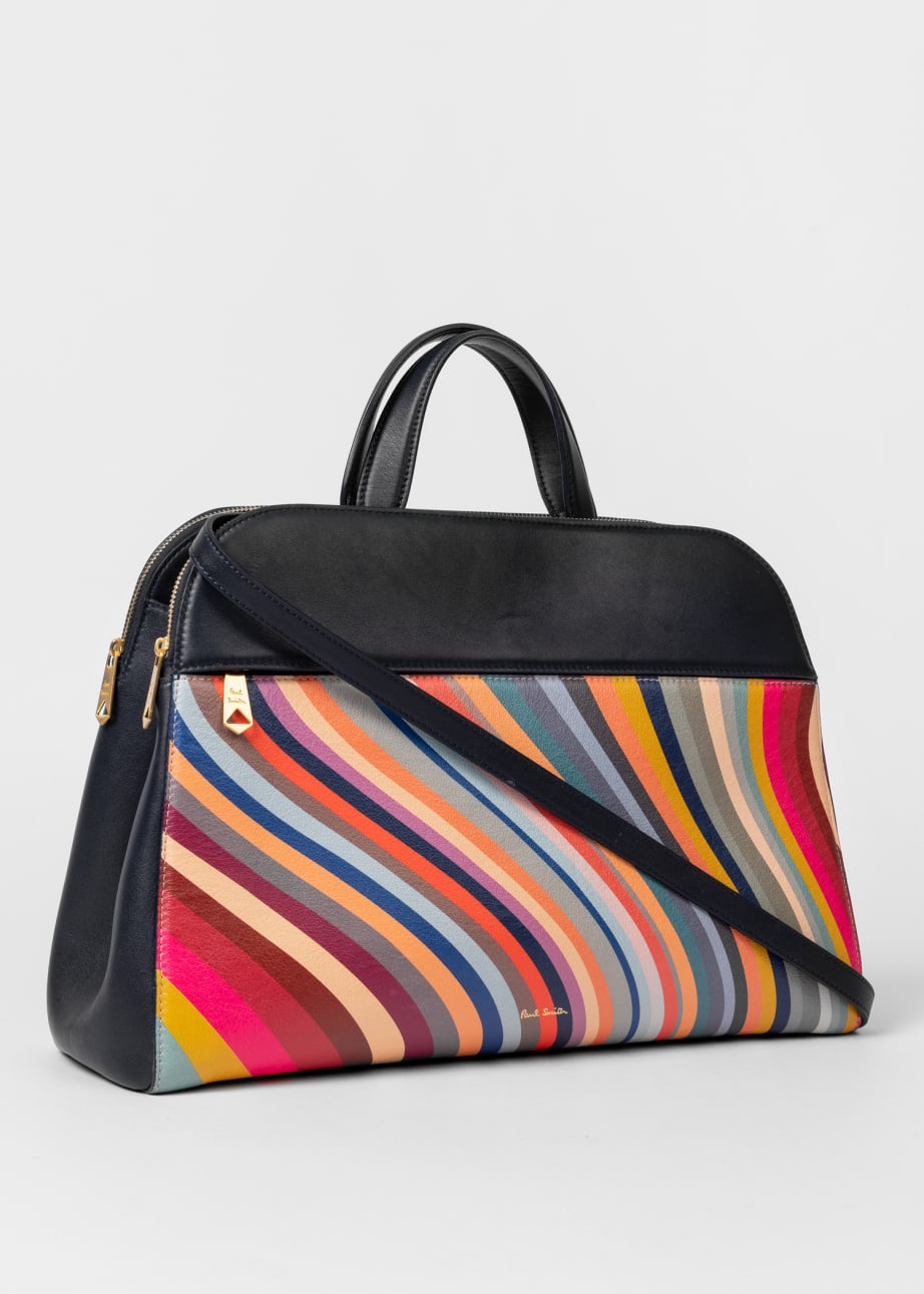 Detail View - Women's 'Swirl' Leather Bowling Bag Paul Smith