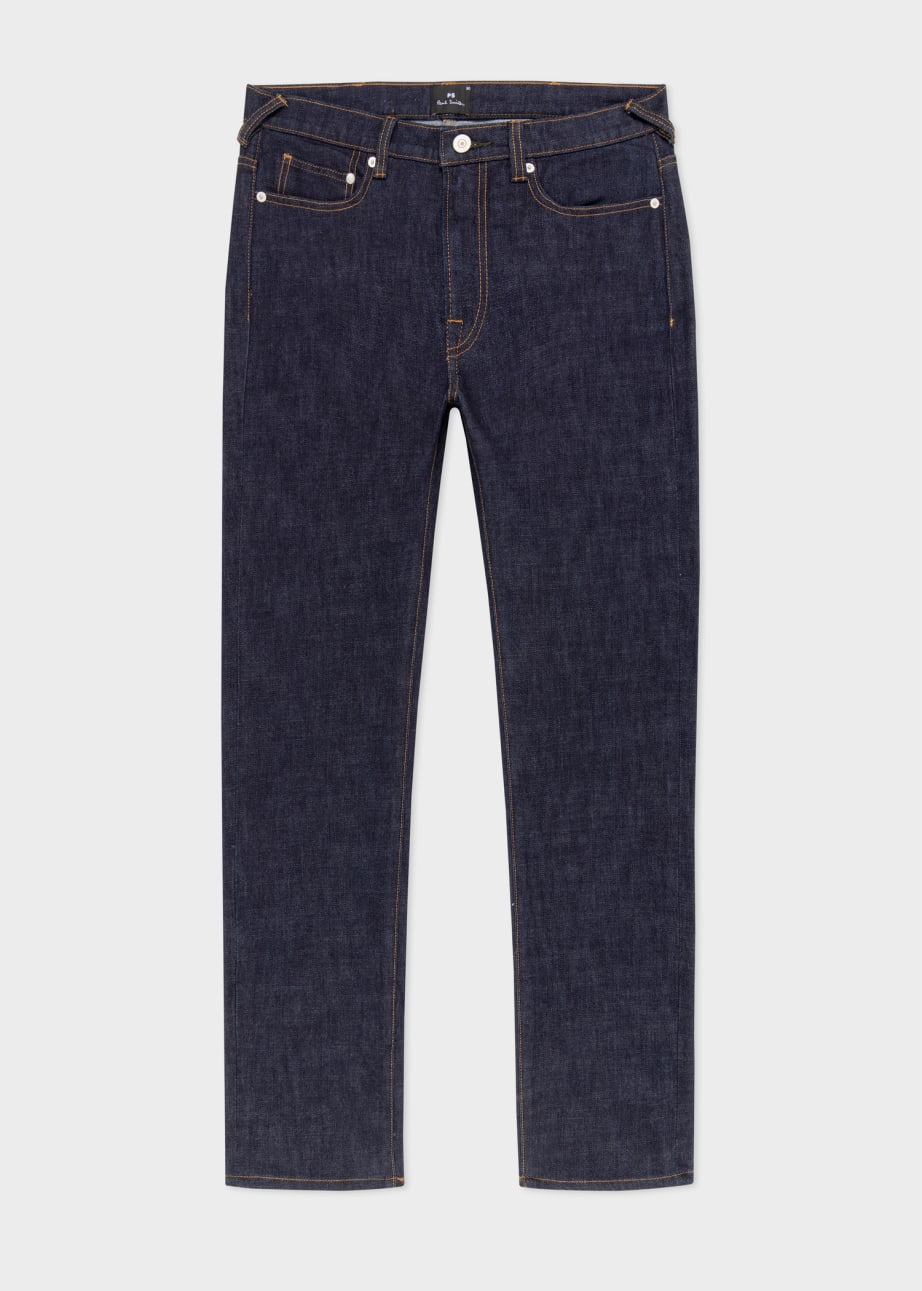 Front View - Slim-Fit 'Crosshatch Stretch' Jeans Paul Smith