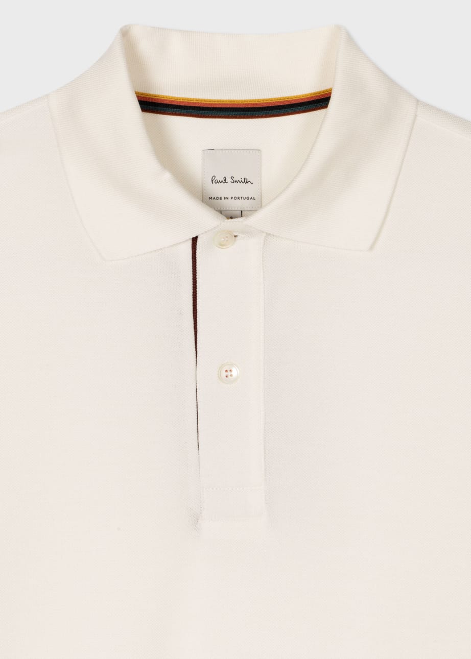 Detail View - 'Artist Stripe' Placket Polo Shirt Paul Smith