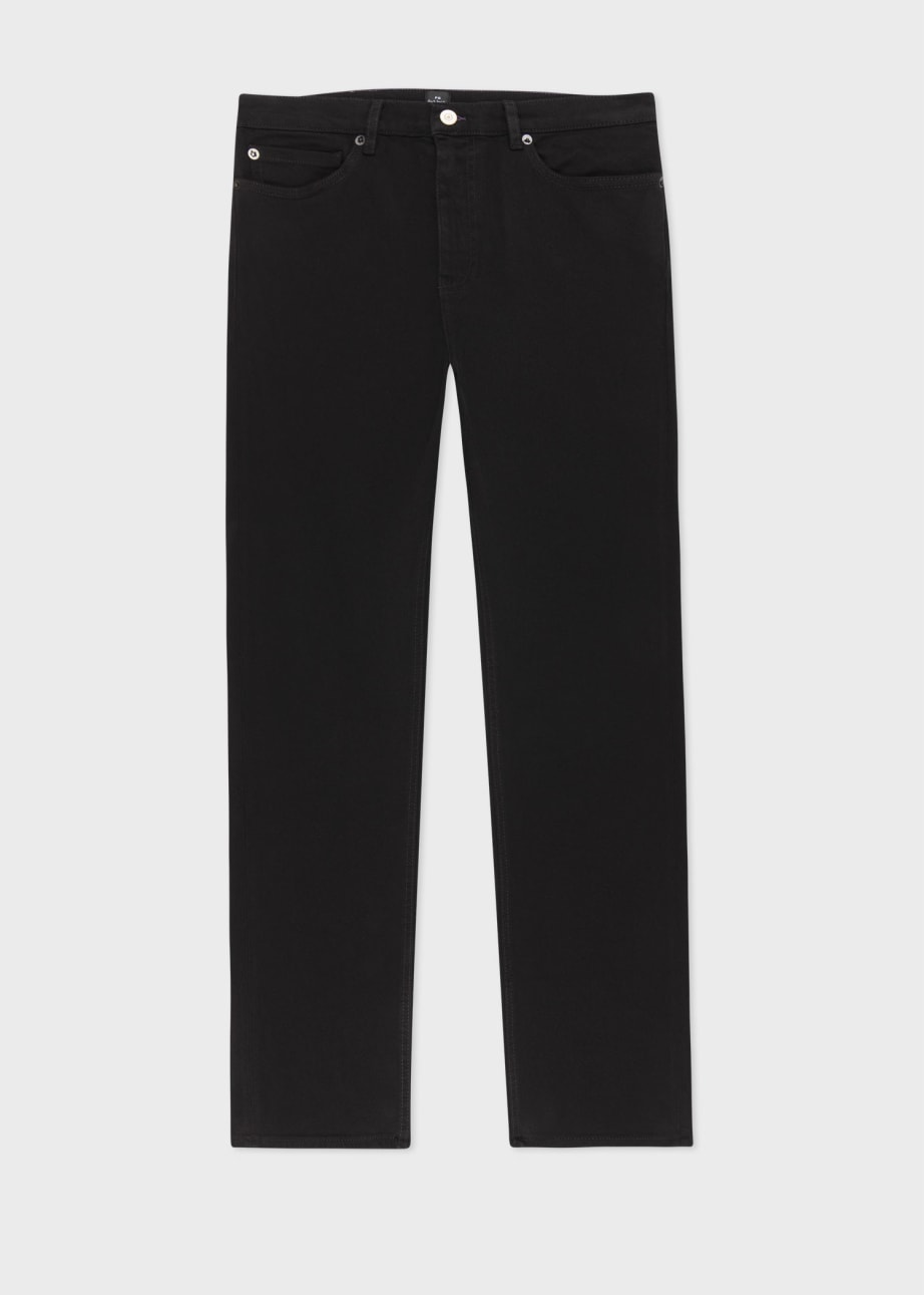 Model View - Women's Black Comfort Stretch 'Happy' Jeans by Paul Smith