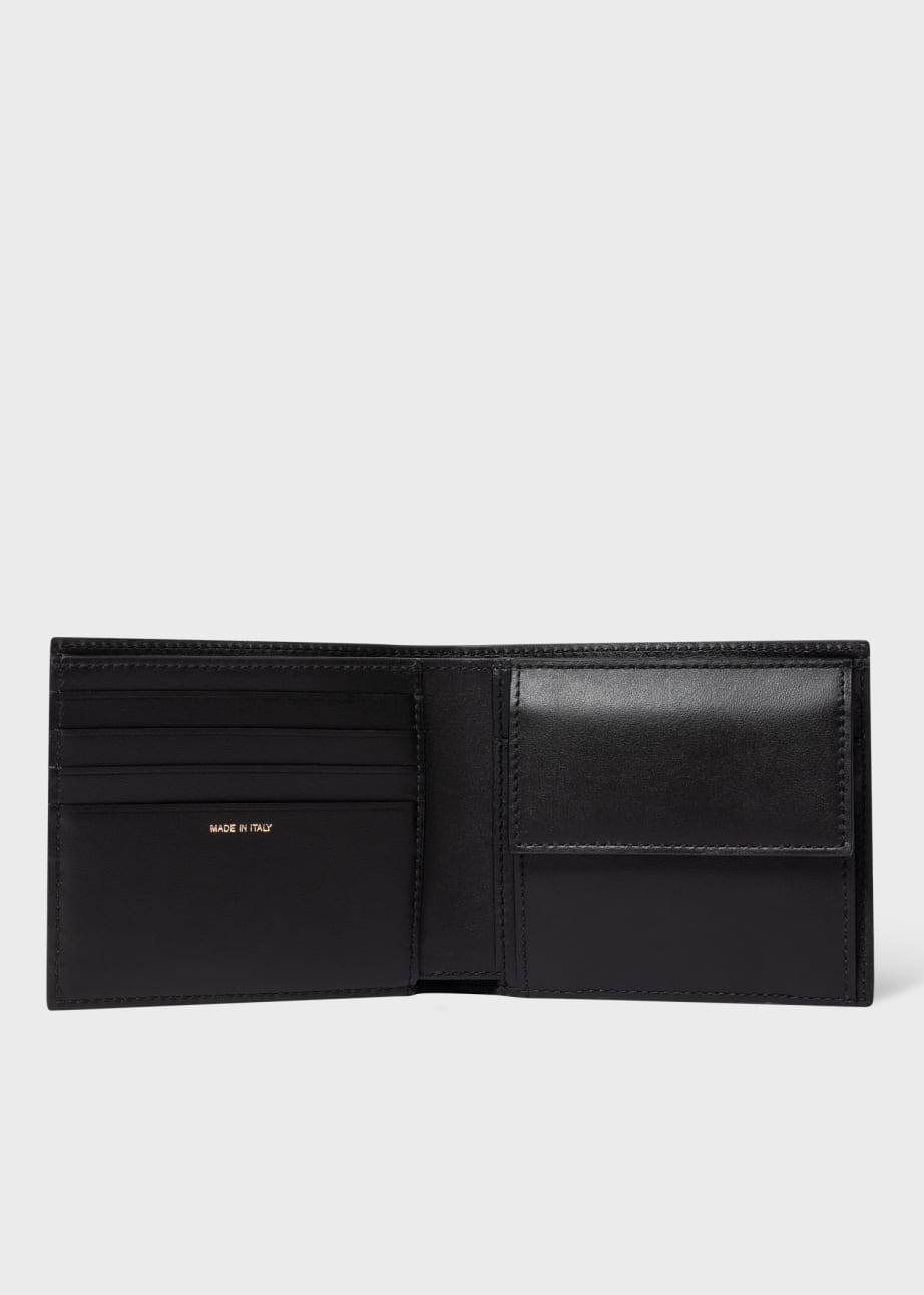Brix 301 Black Logo Leather Wallet (Billfold 8 C/C Vertical with Coin Pocket) main image 1