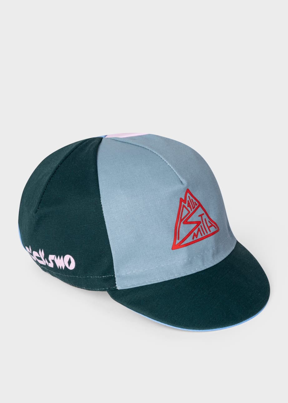 Front View - Colour-Block 'Hill Climb' Logo Cycling Cap Paul Smith