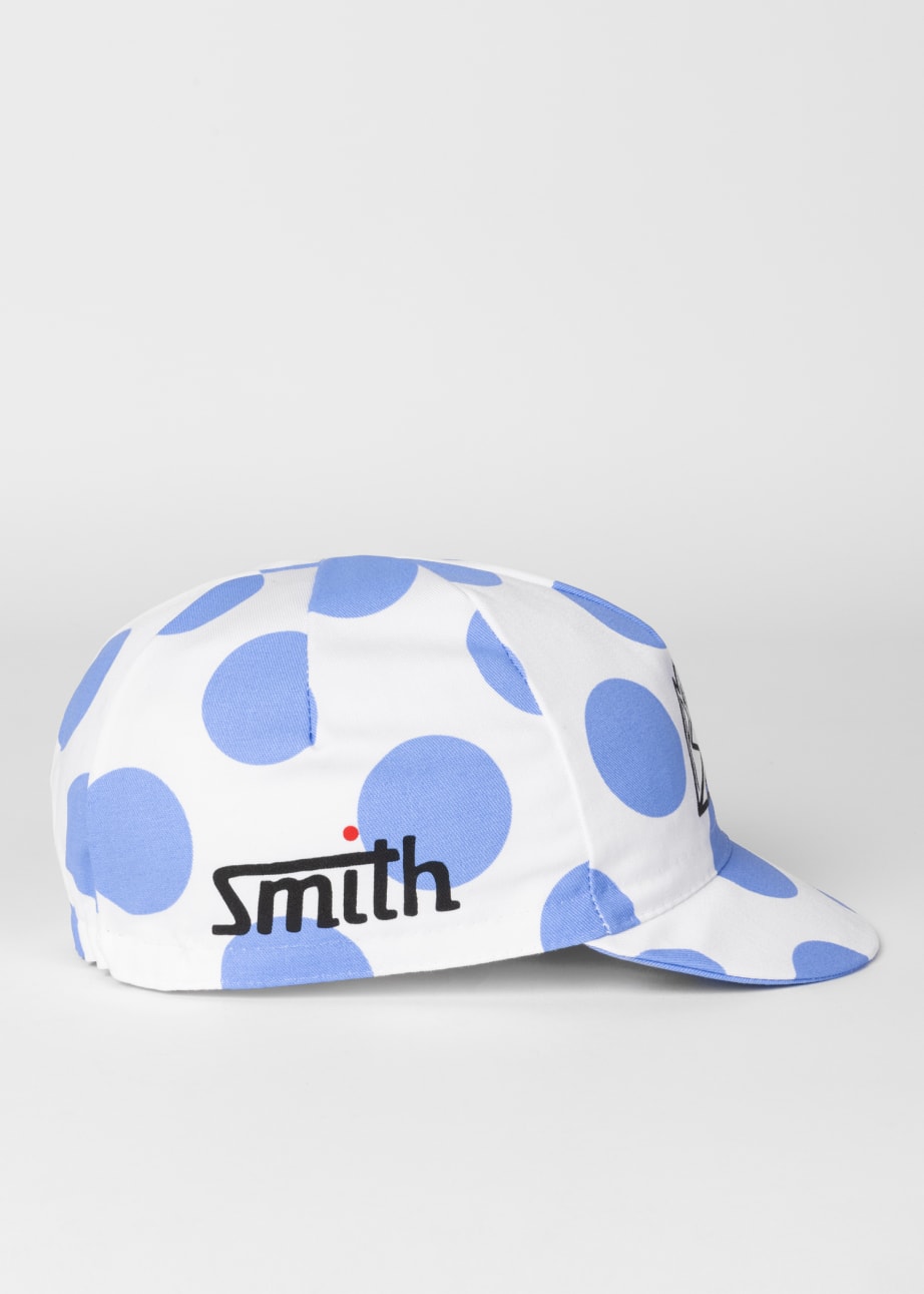 Blue Polka Dot Cycling Cap