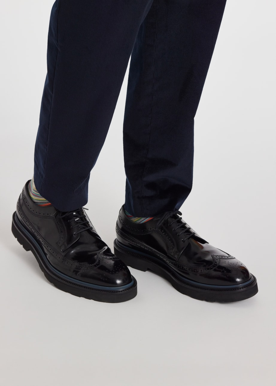 Paul smith black brogues sales