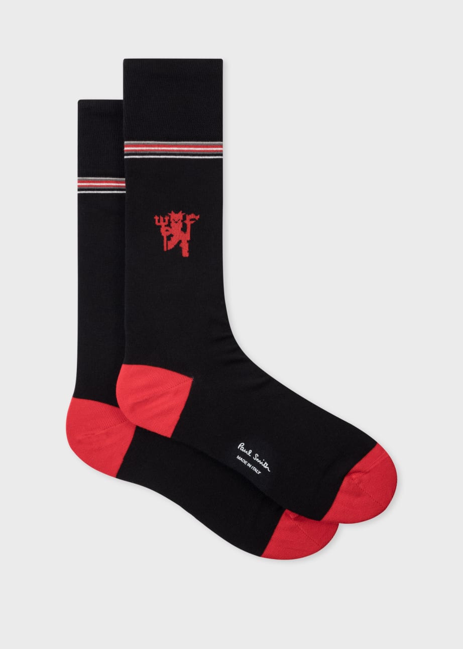 Pair View - Paul Smith & Manchester United - 'Red Devil' Socks Paul Smith