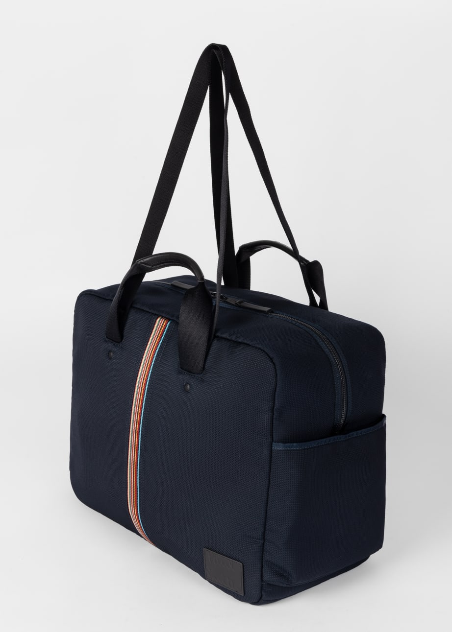 Detail View - Canvas 'Signature Stripe' Holdall Paul Smith