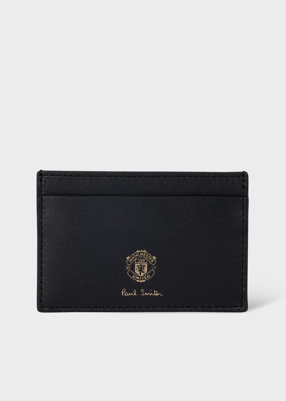 Back View - Paul Smith & Manchester United - 'Stadium' Print Card Holder Paul Smith