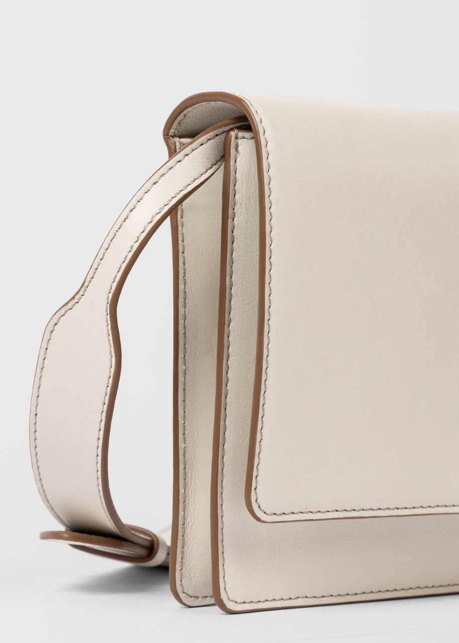 Product View - Women's Cream 'Shadow Stripe' Buckle Crossbody Bag by Paul Smith