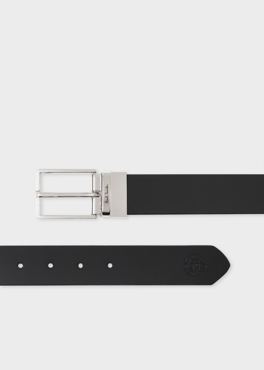 Paul Smith et Manchester United Ceinture Reversible a Decouper Sur Mesure en Cuir