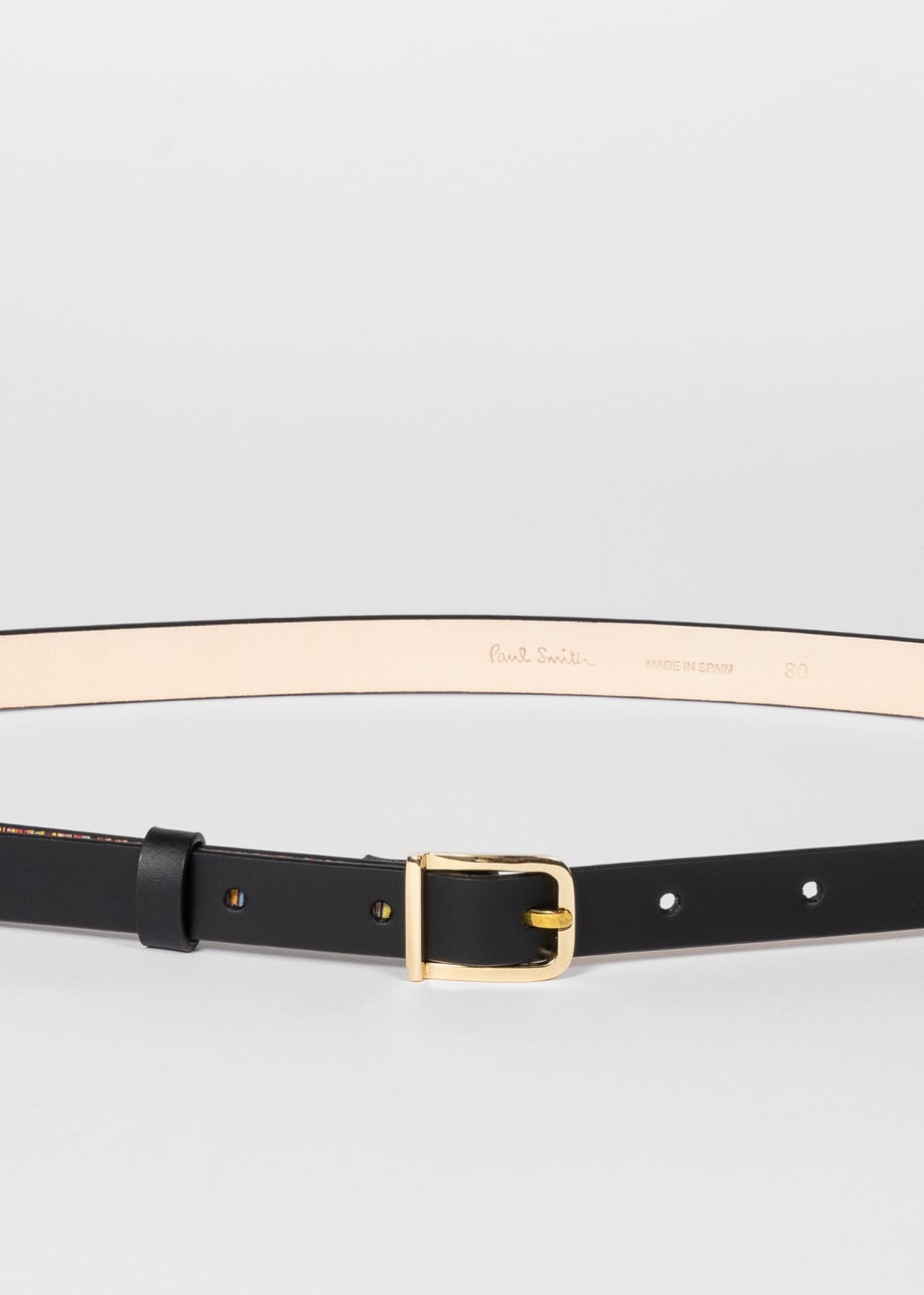 Product View - Women's Leather 'Signature Stripe' Belt by Paul Smith