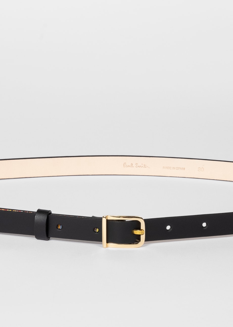 Women s Leather Signature Stripe Belt