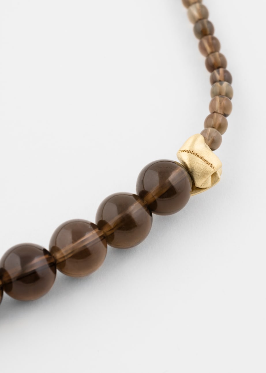 Product View - Men's Smoky Quartz & Gold Vermeil Necklace by Completedworks