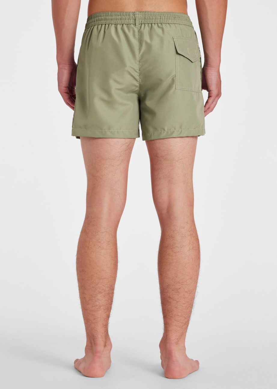 Men's Khaki 'Happy' Swim Shorts