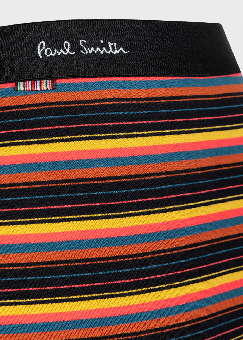 Detail View - Black 'Artist Stripe' Low-Rise Boxer Briefs Paul Smith