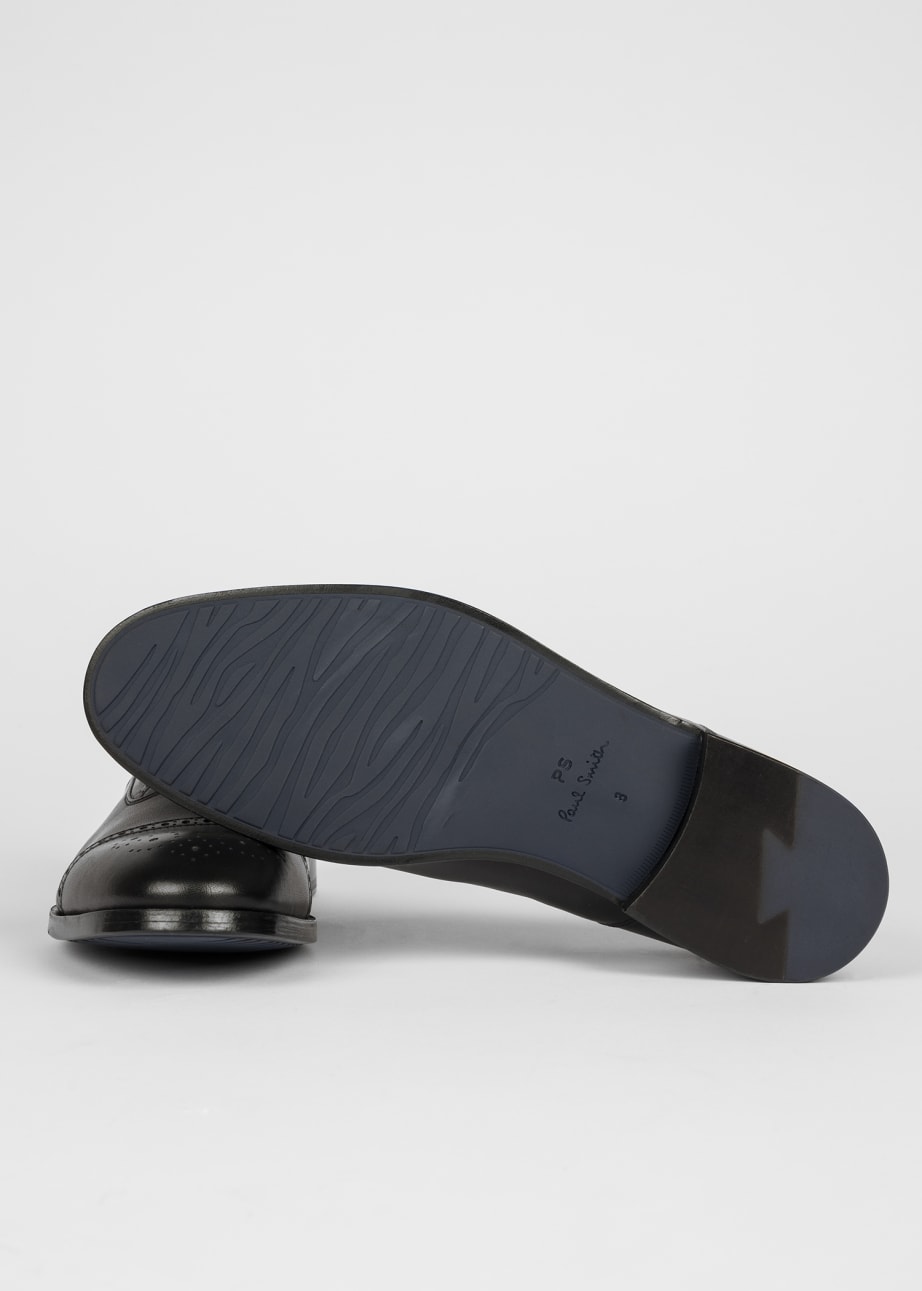 Product View - Black Leather 'Maltby' Shoes by Paul Smith
