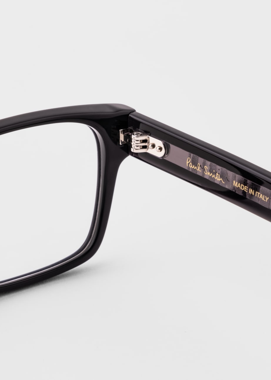 Product view - Black 'Harrow' Spectacles by Paul Smith