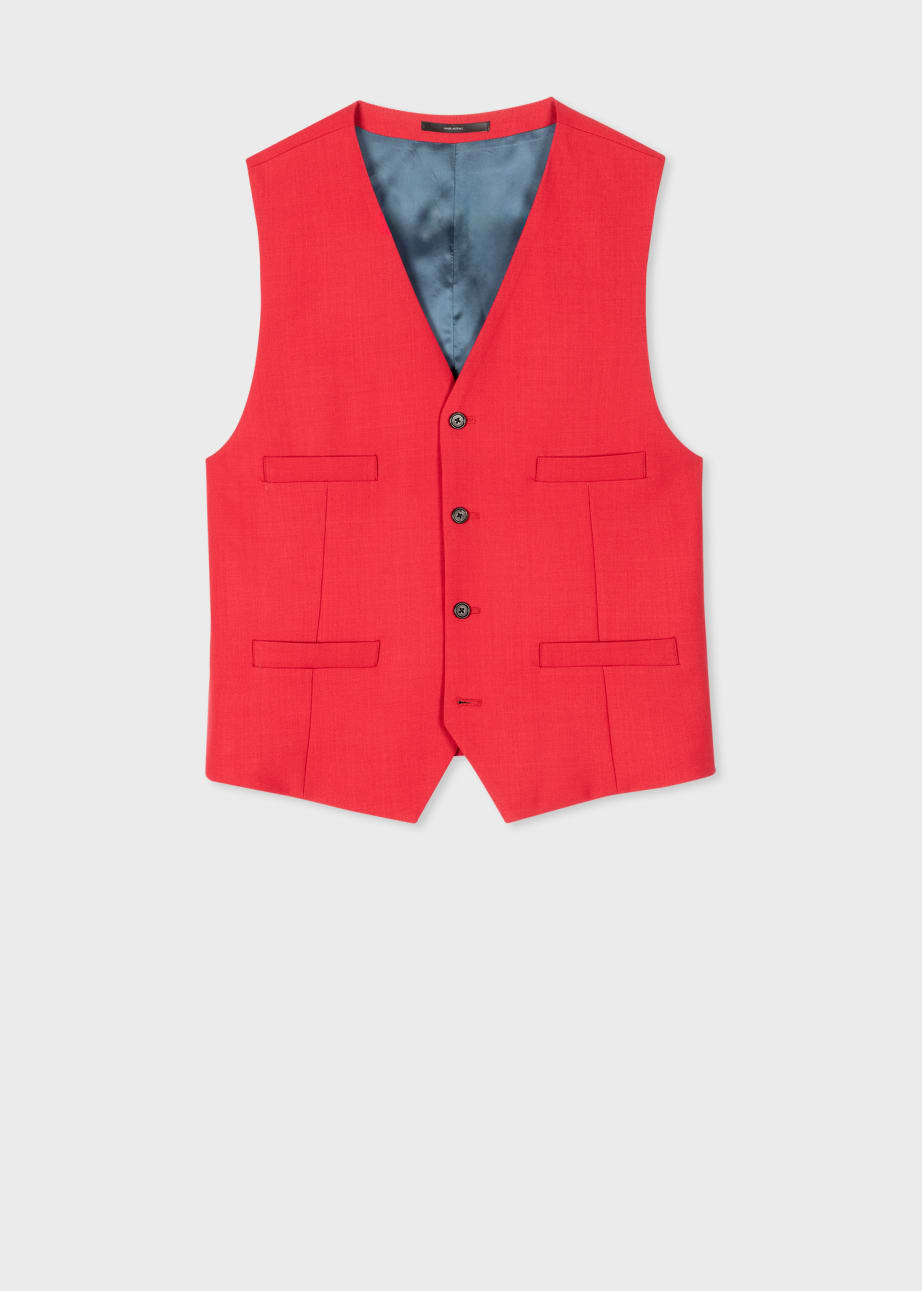 Product view - Red Fresco Wool Waistcoat