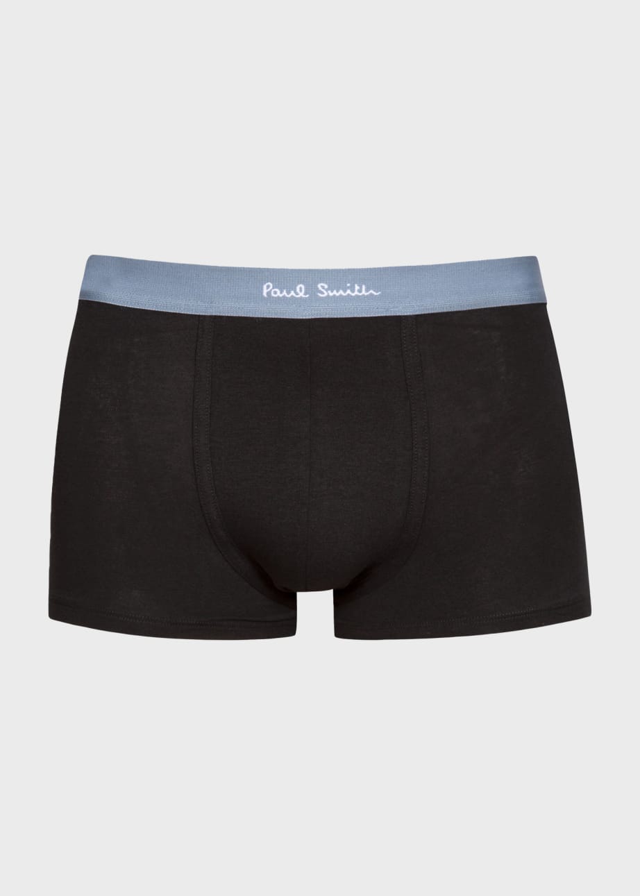 Front View - 'Signature Stripe' Mixed Organic-Cotton Boxer Briefs Five Pack Paul Smith