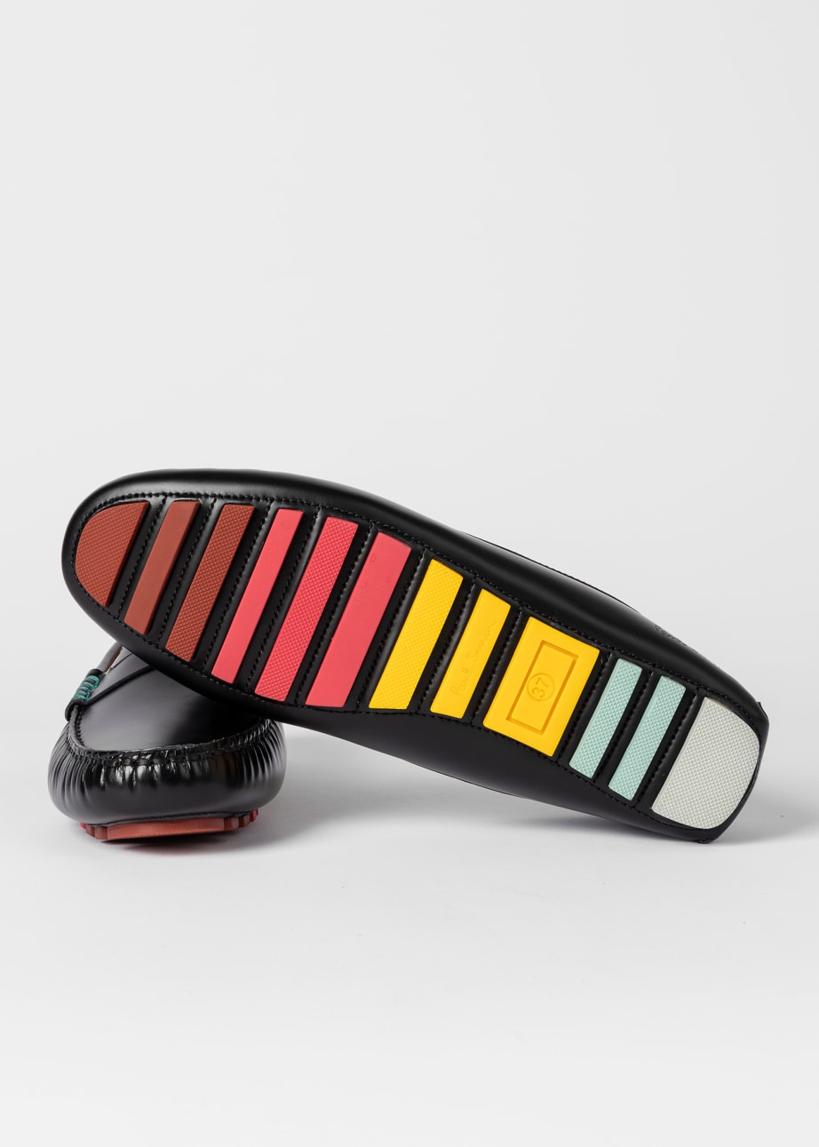 Women's Black Leather 'Tulsa' Driving Loafers