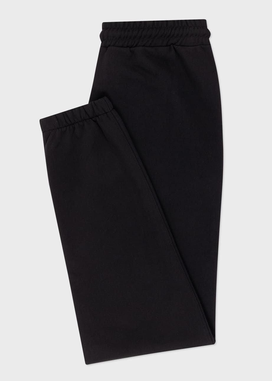 Women s Black Cotton Zebra Sweatpants