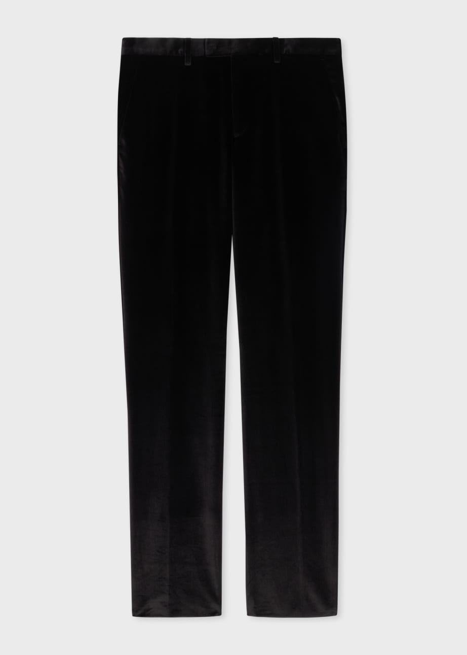 Product View - The Kensington - Slim-Fit Black Velvet Suit by Paul Smith