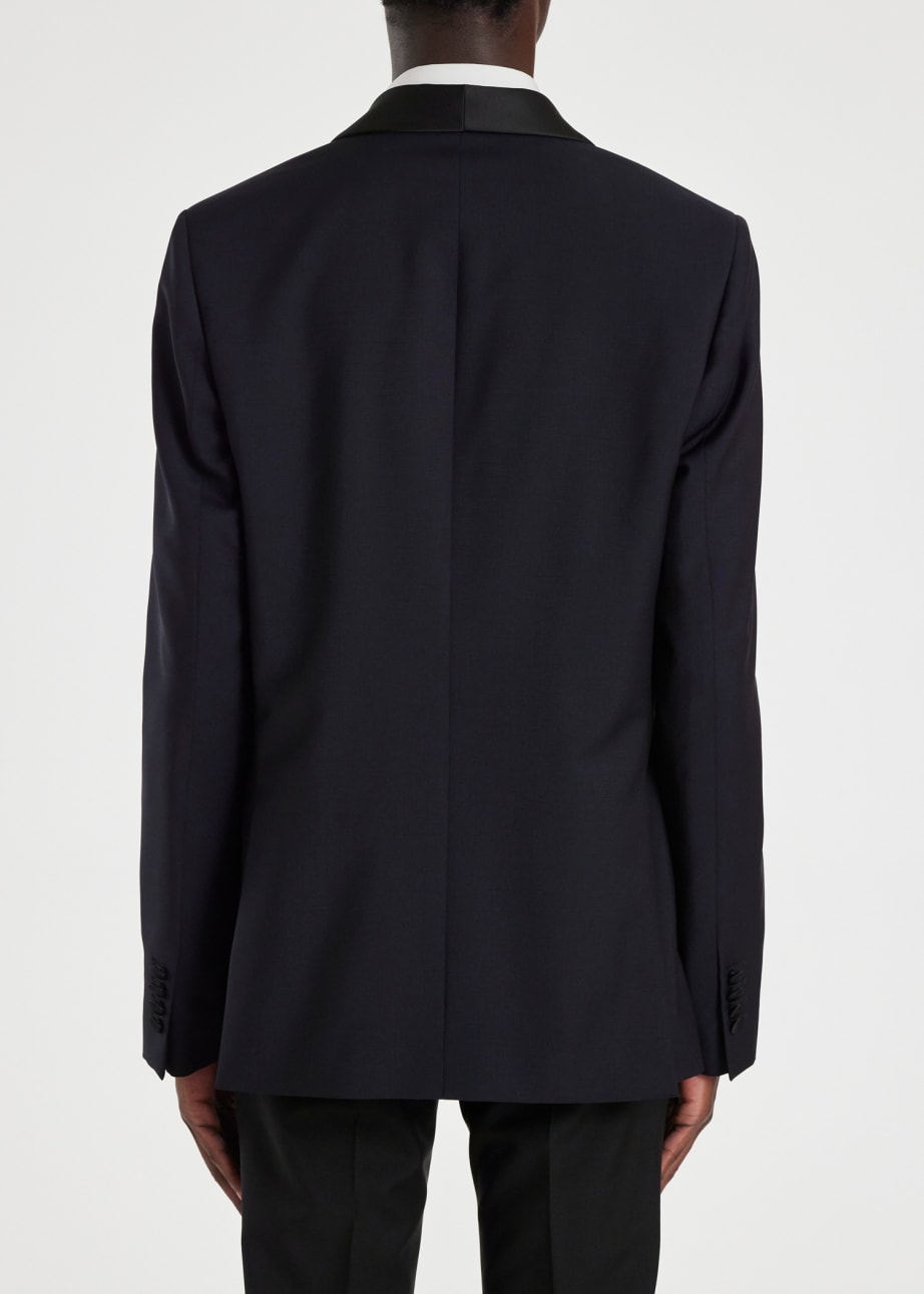 Slim-Fit Dark Navy Wool-Mohair Evening Blazer