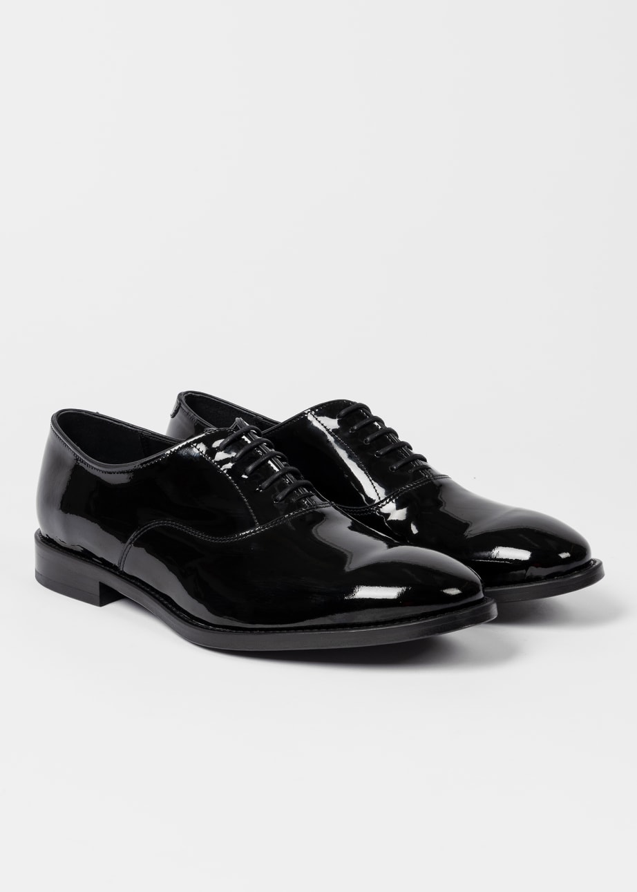 Pair View - Black Patent Leather 'Grant' Shoes Paul Smith