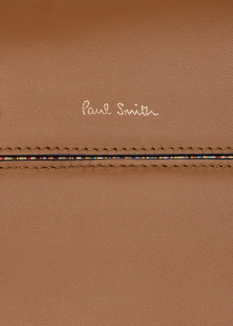 Detail View - Tan Leather Holdall Paul Smith
