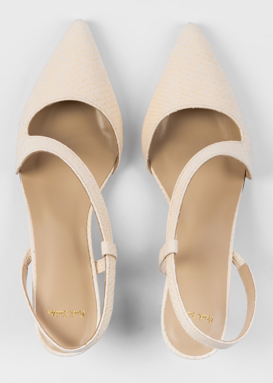 Pair View - Women's Sand 'Cloudy' Suede Heels Paul Smith